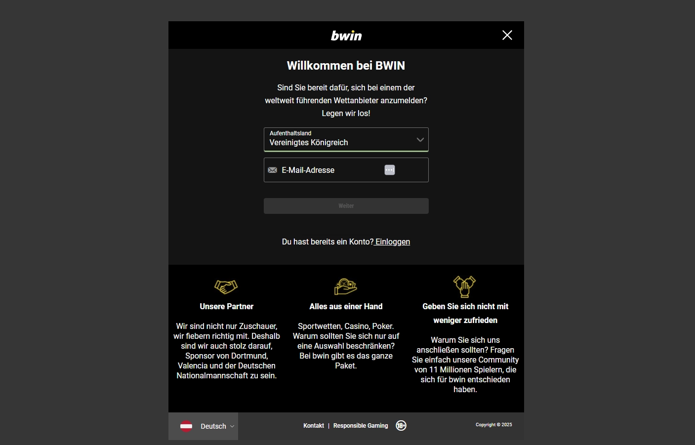 Bwin Casino Registrierung